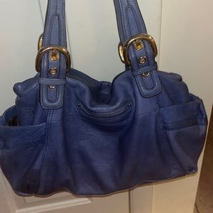 B MAKOWSKY, blue hand bag